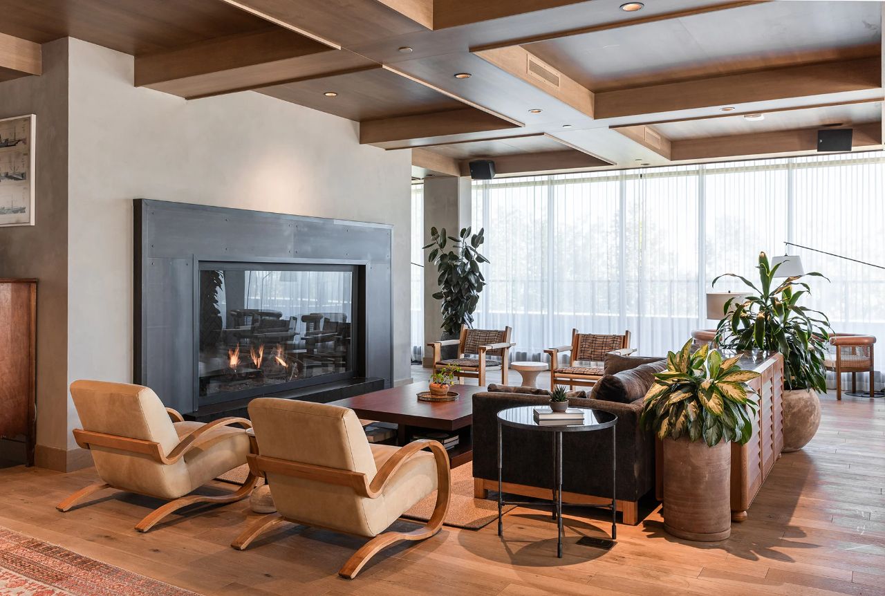 The Vessel fireplace